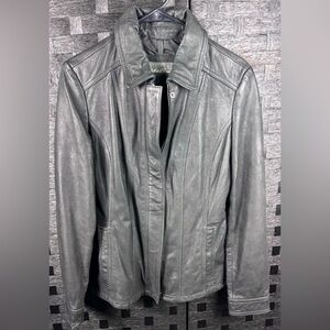 Women's Small Eddie Bauer Black Leather Jacket